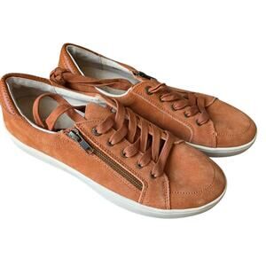 Revitalign Orthotic Suede Sneakers The Wrigley Laces & Zipper New, no box sz 10